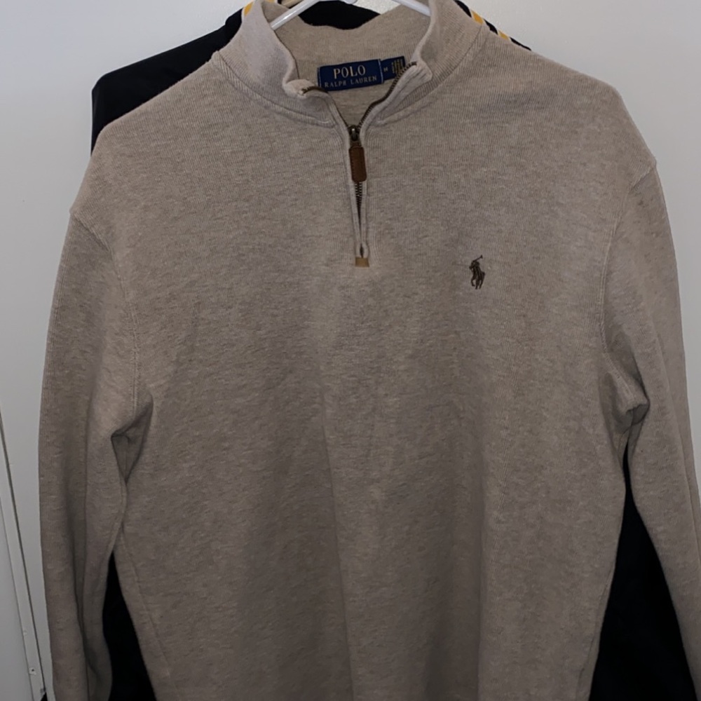Tan Ralph Lauren Polo Quarter Zip